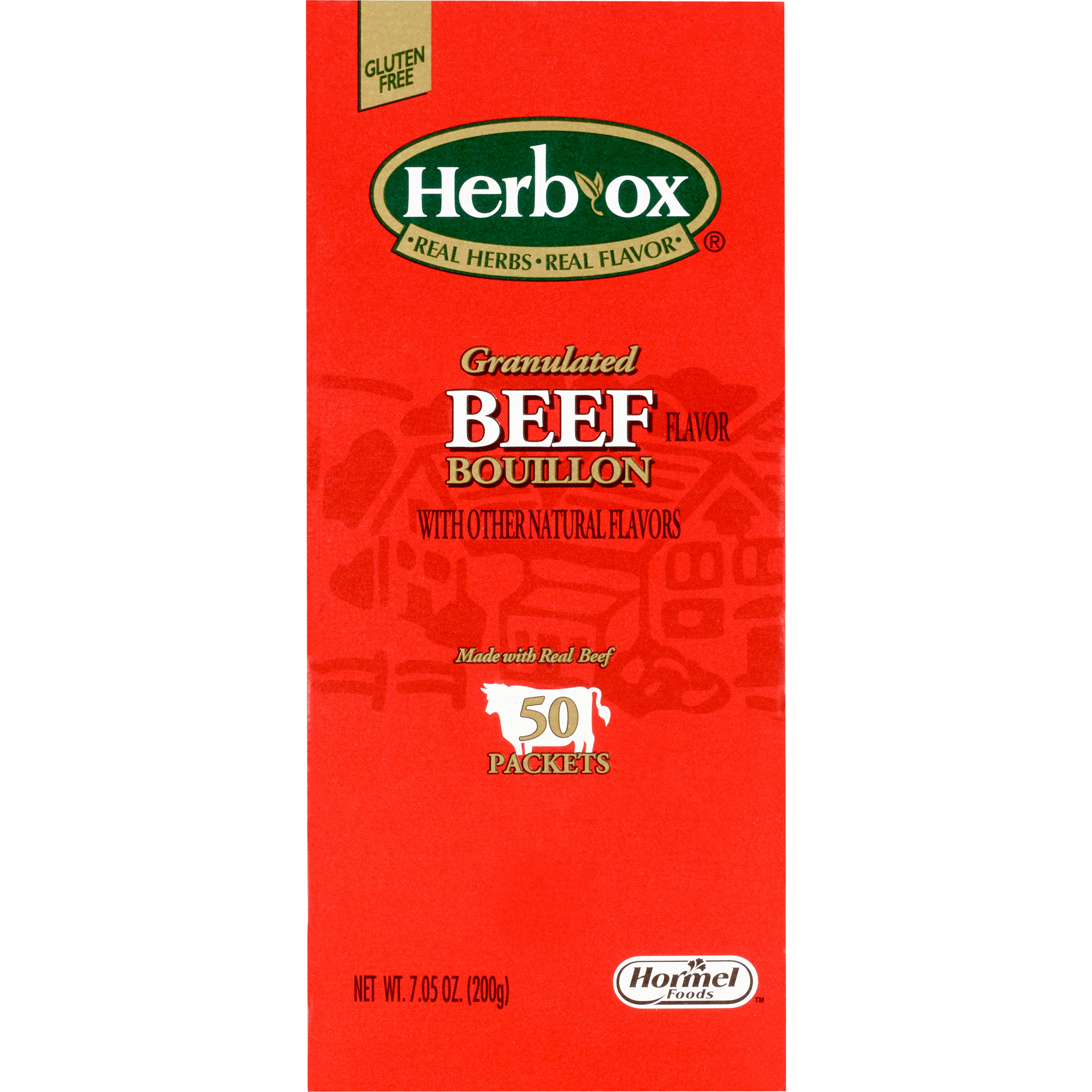 Instant Broth Herb-Ox Beef Flavor Bouillon Flavor Liquid 7.5 oz. Individual Packet