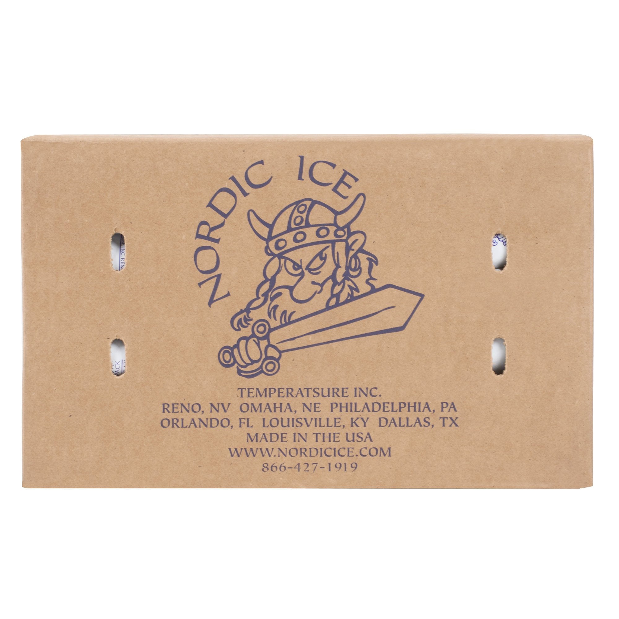 Refrigerant Gel Pack Nordic Ice 1-1/4 X 5-1/2 X 7-1/2 Inch, 24 oz. For Safe Transport of Food, Pharmaceuticals and Medical Products