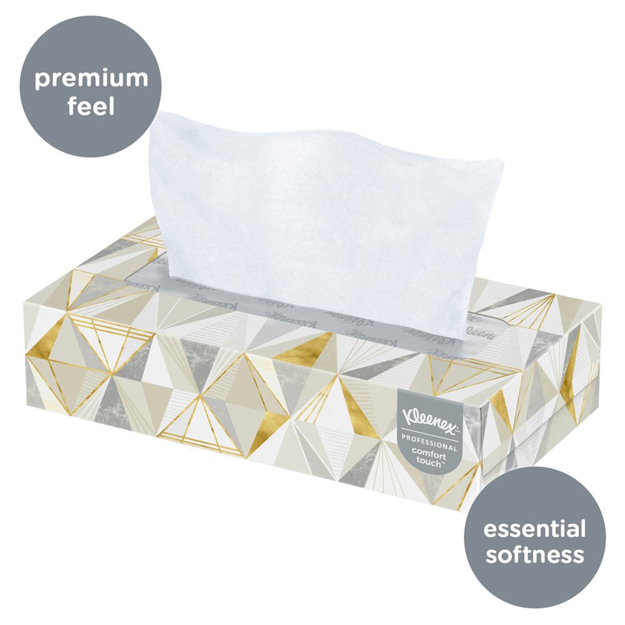 Kleenex Facial Tissue White 8-2/5 X 8-3/5 Inch 125 Count