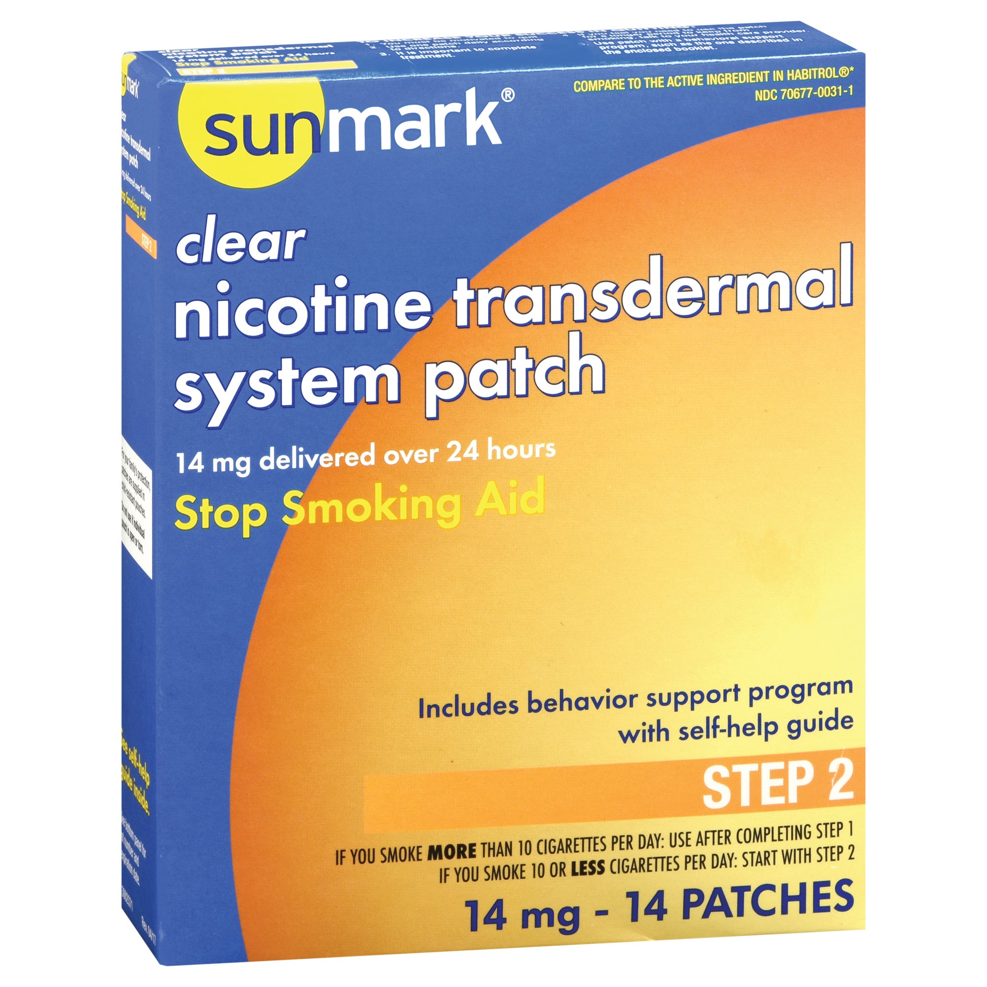 Stop Smoking Aid sunmark 14 mg Strength Transdermal Patch