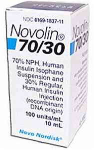 Novolin 70/30 70-30% Suspension 10ml Vial - 1 vial