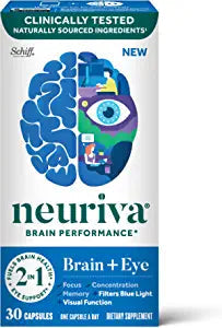 Neuriva Lutein and Coffee Cherry Brain Eye Support Capsules - 30 Count