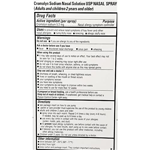 Healthguard Cromolyn Sodium Nasal Solution - .88 oz, Pack of 2