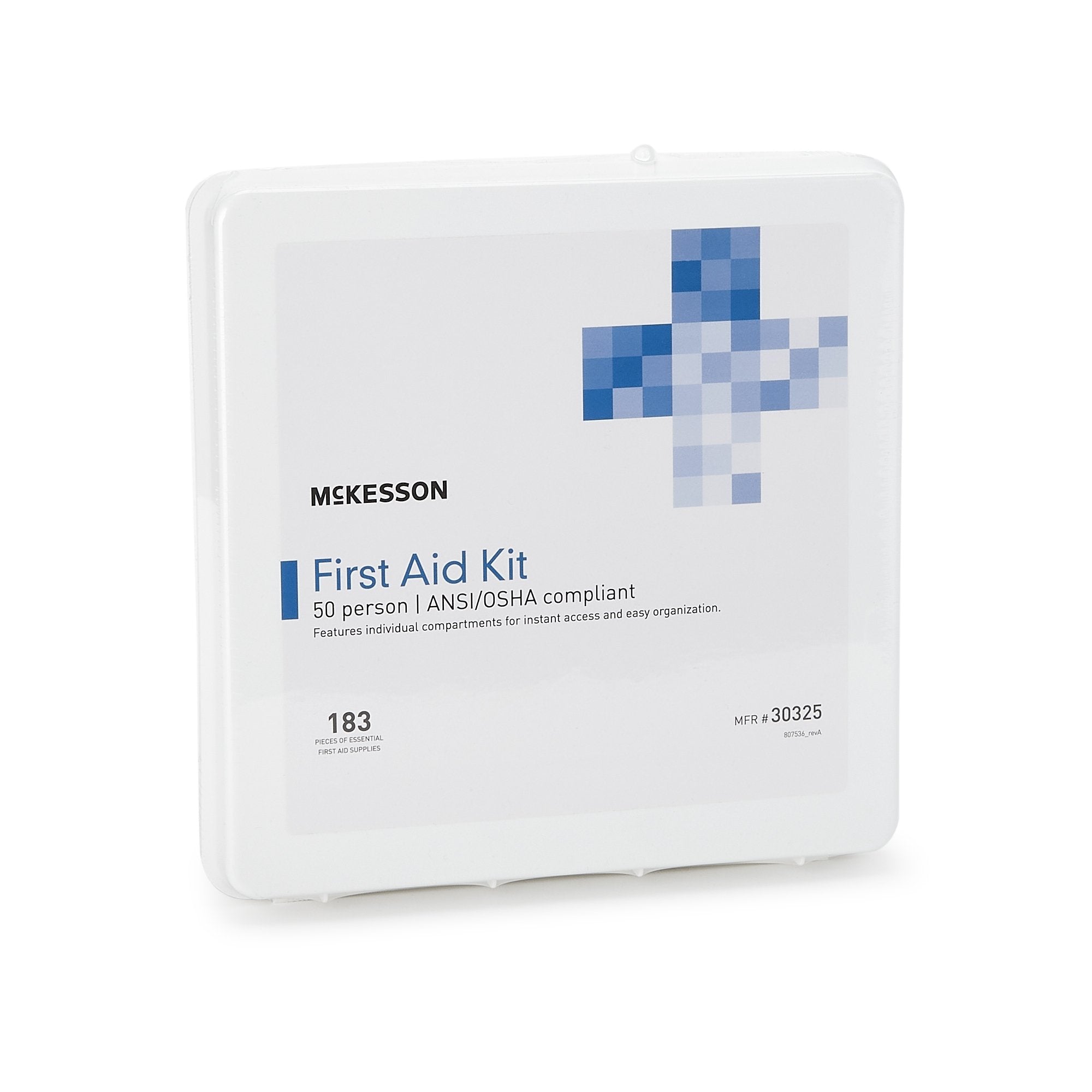 First Aid Kit McKesson 50 Person Plastic Case