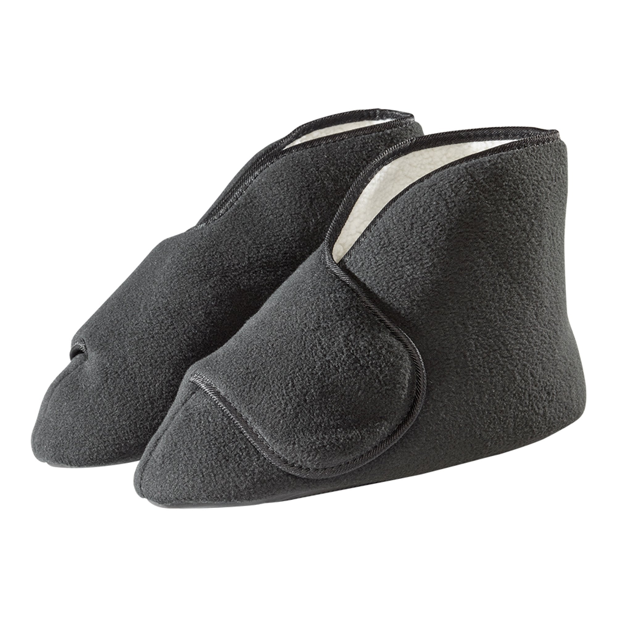 Diabetic Bootie Slippers Silverts X-Large / X-Wide Black Ankle High