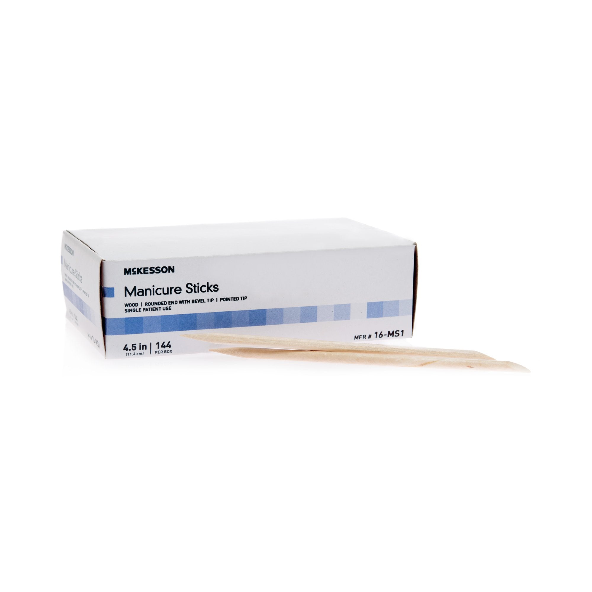 Manicure Stick McKesson 4.5 Inch 100% White Birch