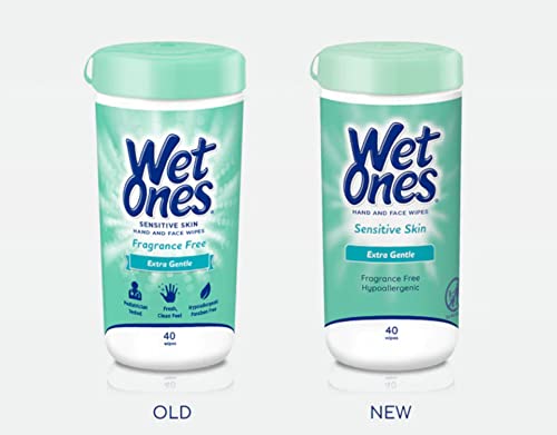 Wet Ones Sensitive Skin Hand Wipes: 40 Count Canister