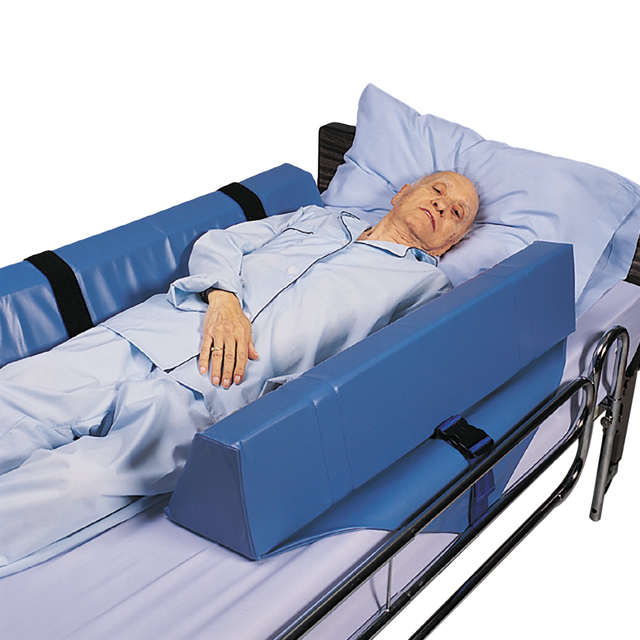 Roll-Control Bed Bolster Skil-Care 34 W X 8 D X 7 H Inch Foam Strap Fastening with Buckle