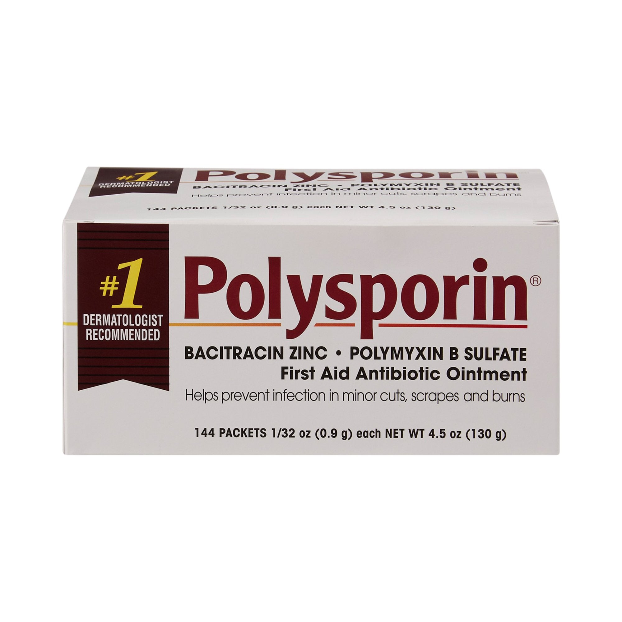 First Aid Antibiotic Polysporin Ointment 0.9 Gram Individual Packet