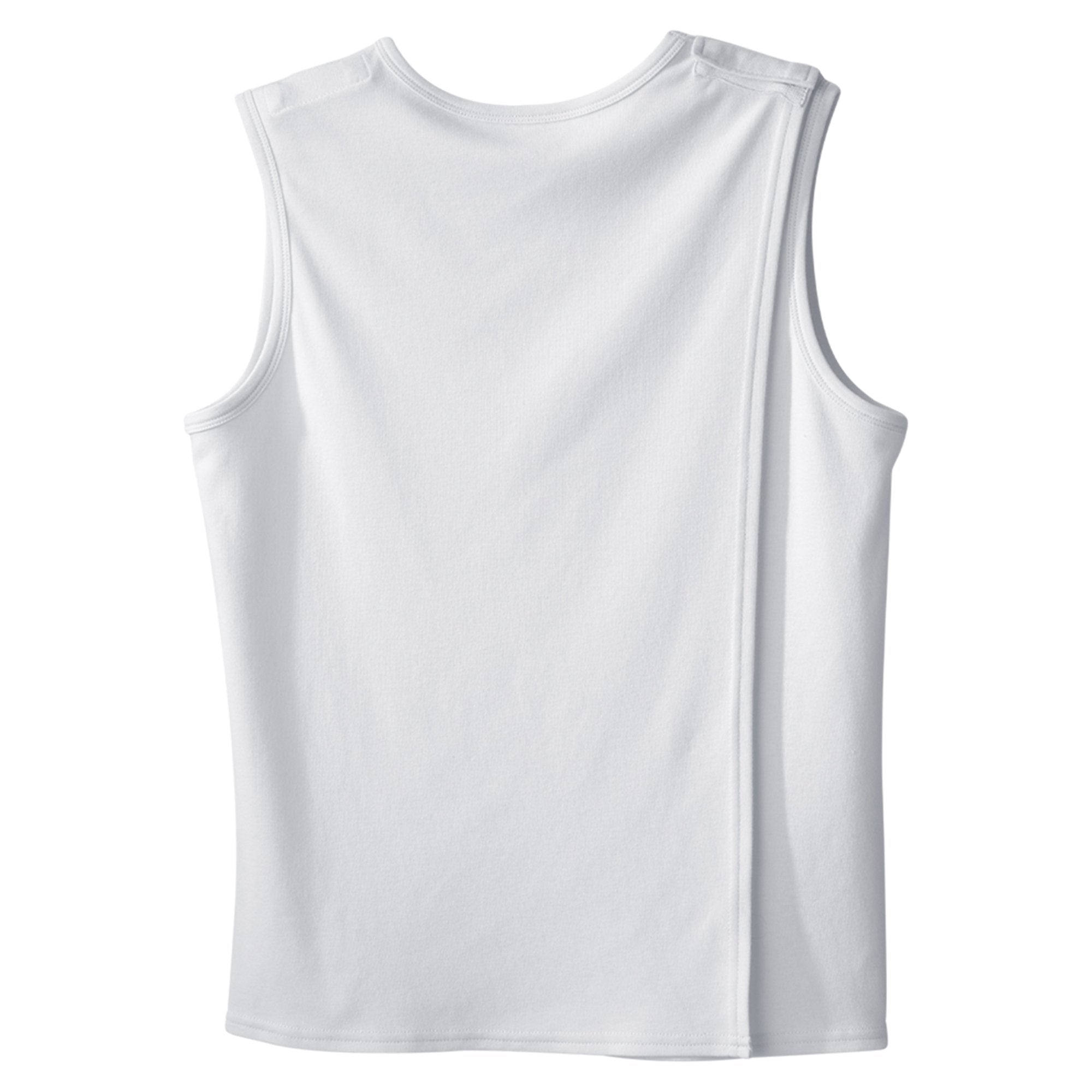 Adaptive Undershirt Silverts 2X-Large White Without Pockets Sleeveless Female