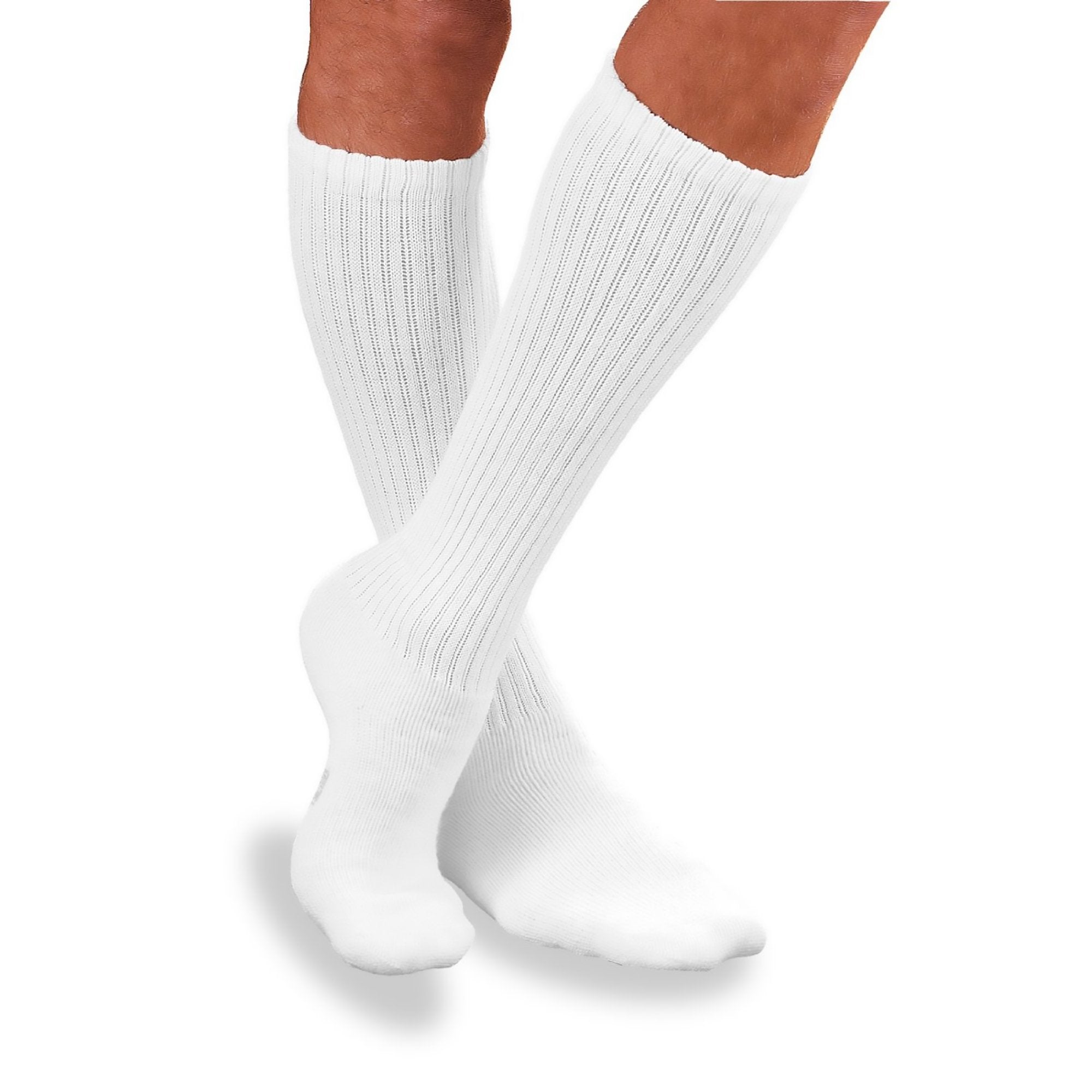 Diabetic Compression Socks JOBST Sensifoot Knee High Large White Closed Toe