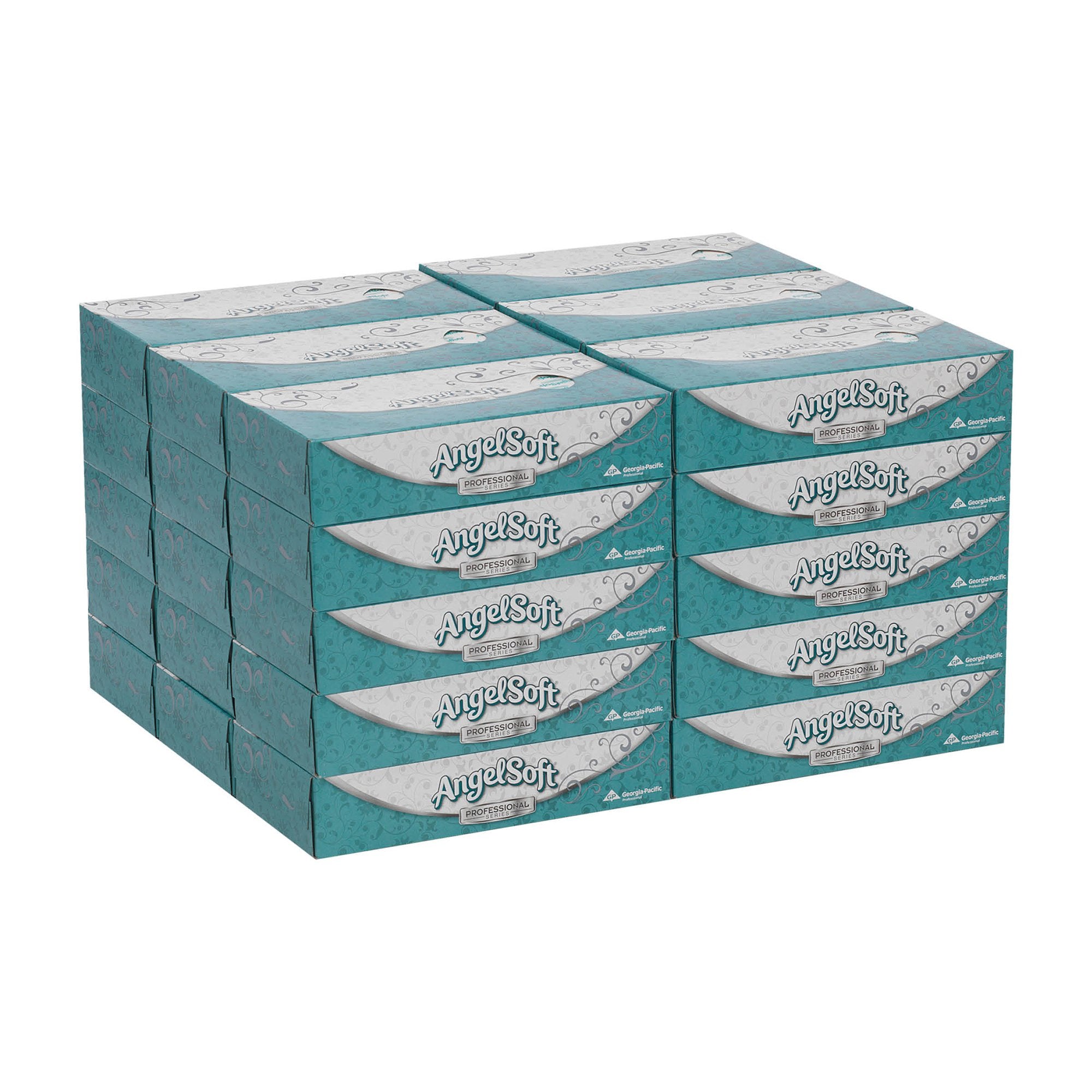 Angel Soft Professional Series Facial Tissue White 7-3/5 X 8-4/5 Inch 100 Count