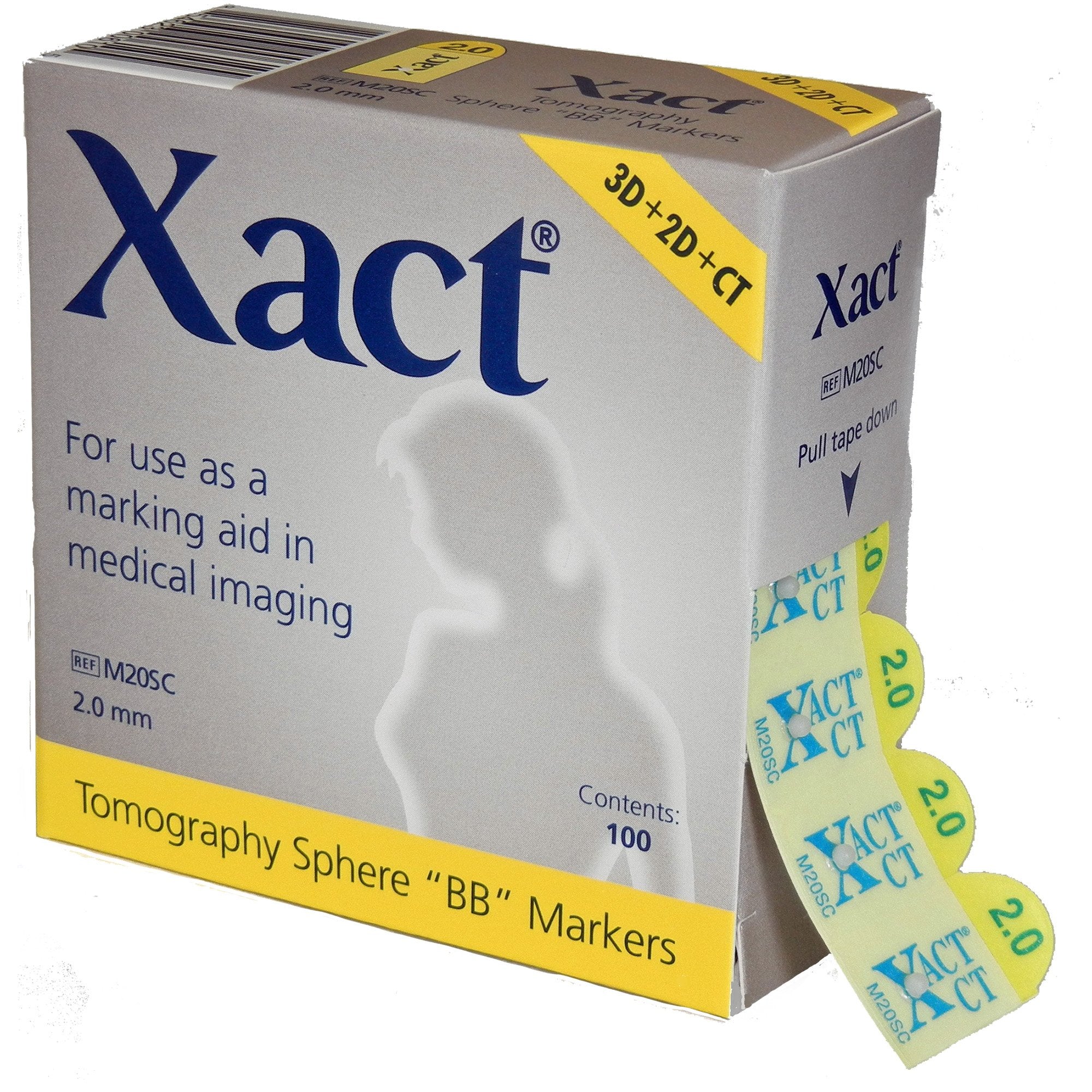 Mammography Tomosynthesis Marker Xact Plastic 2 mm Diameter BB
