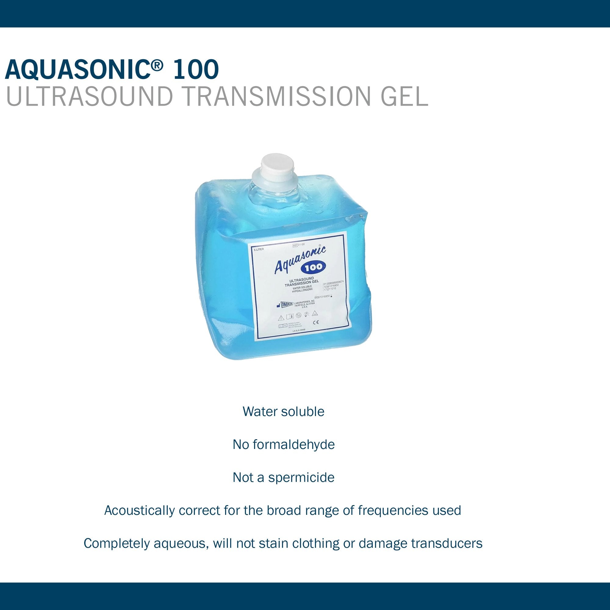 Ultrasound Gel Aquasonic Transmission 5 Liter Jar