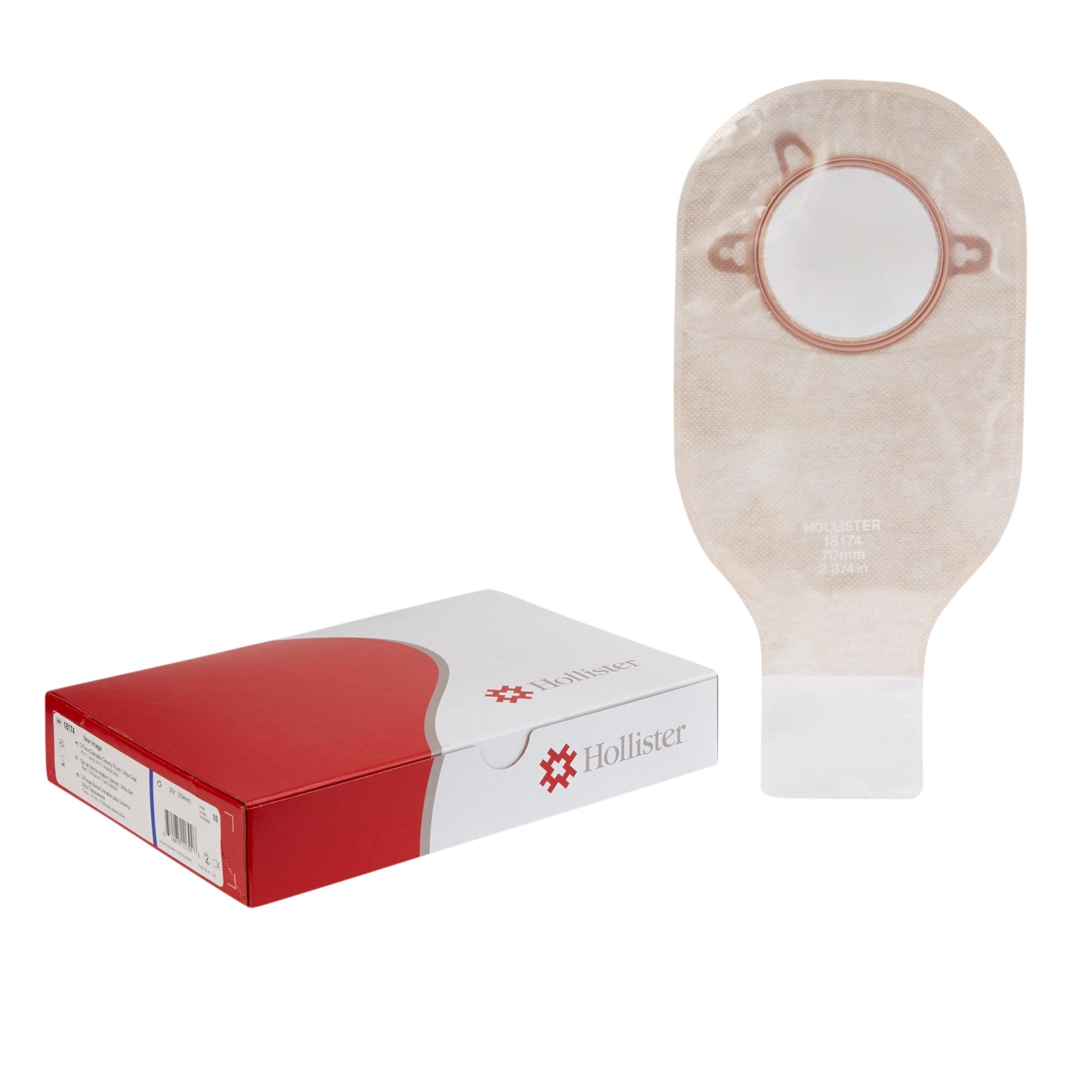 Ostomy Pouch New Image Two-Piece System 12 Inch Length Drainable