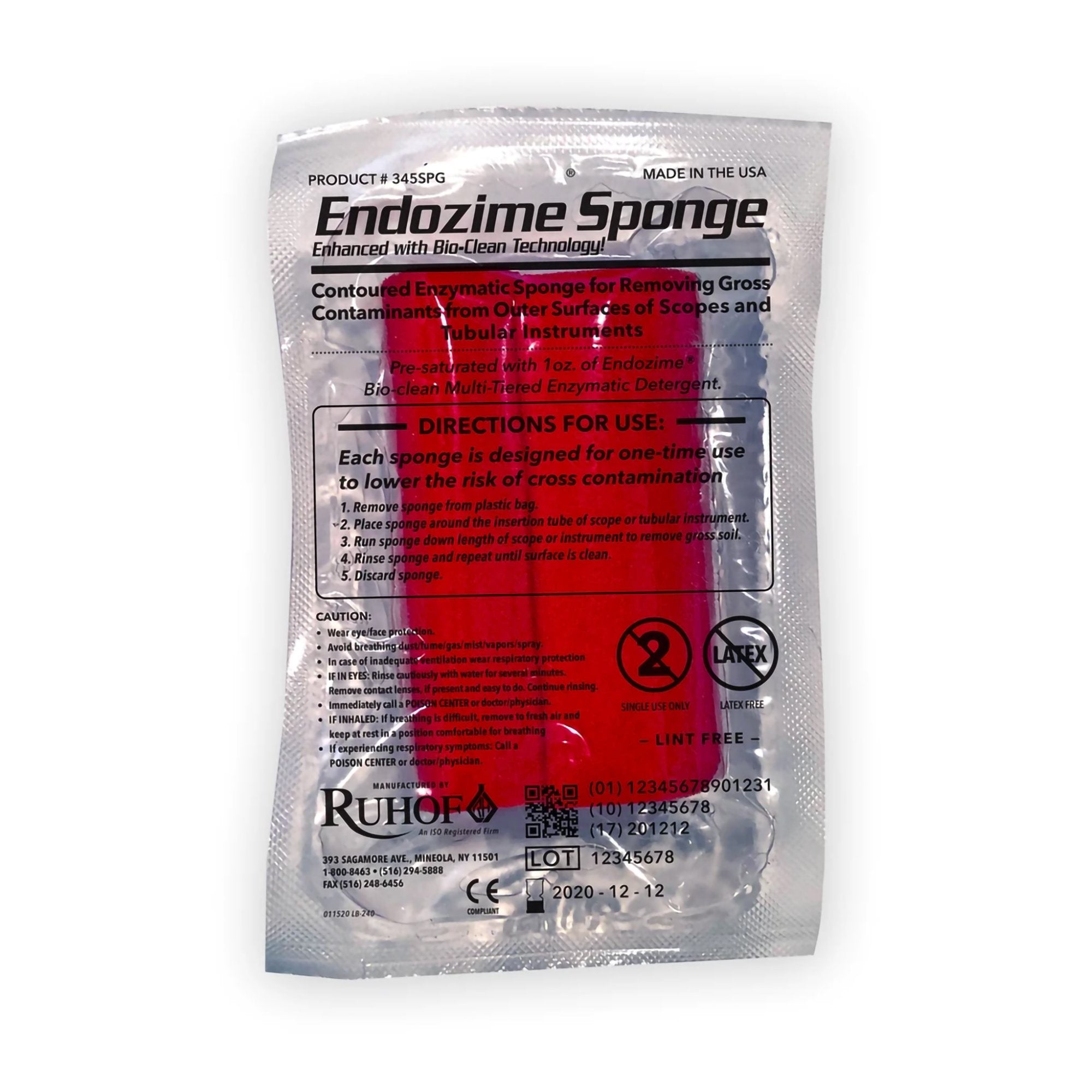 Enzymatic Sponge Endozime Highly Saturated in Endozime*