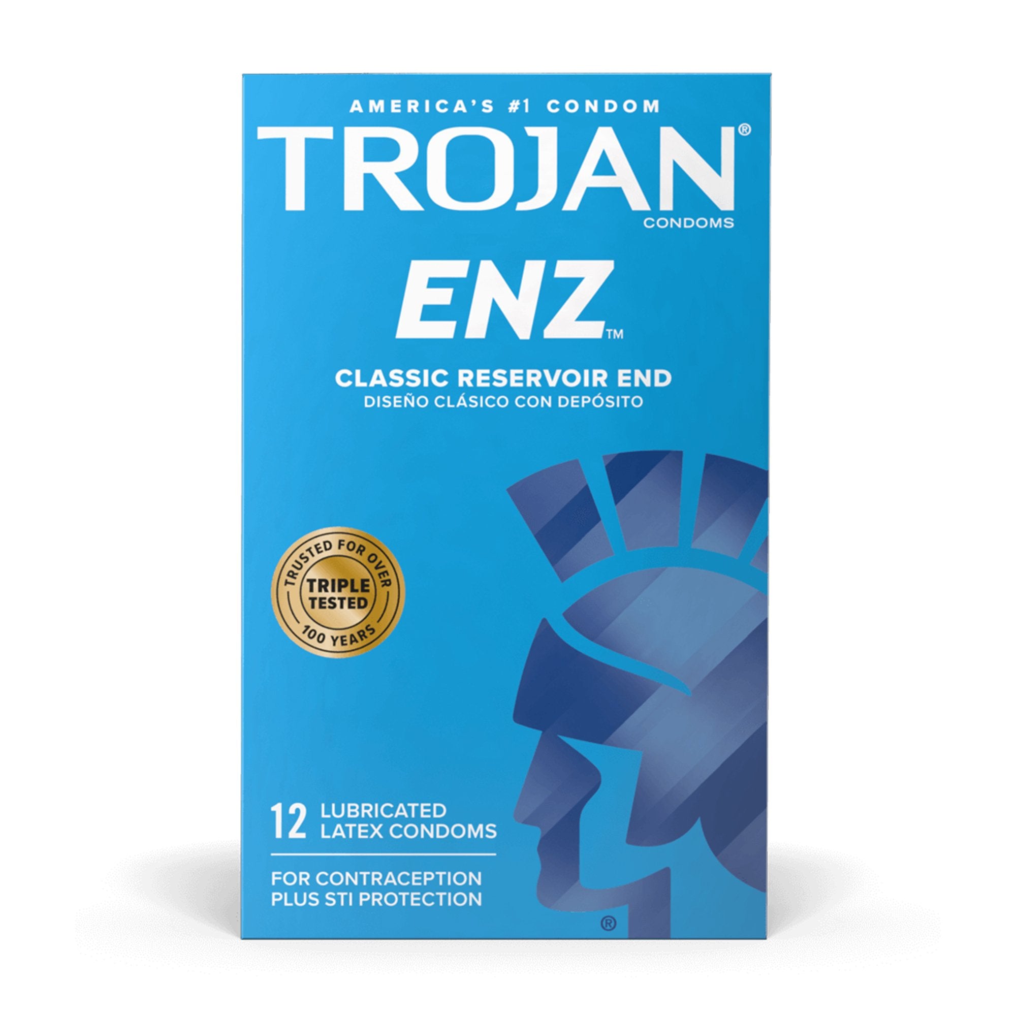Condom Trojan-Enz Lubricated 3 per Box