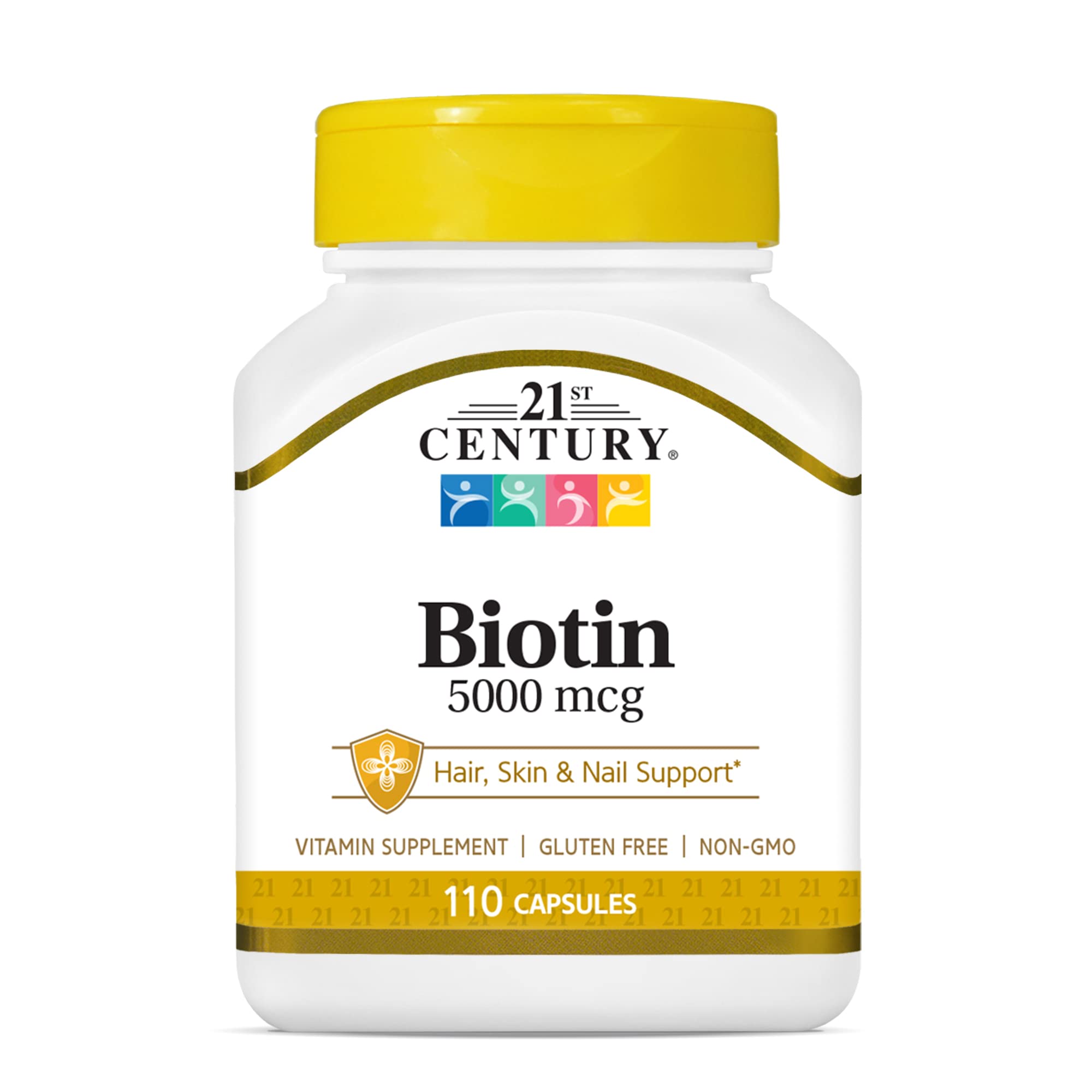 21st Century Biotin, 5,000 mcg, 110 Capsules