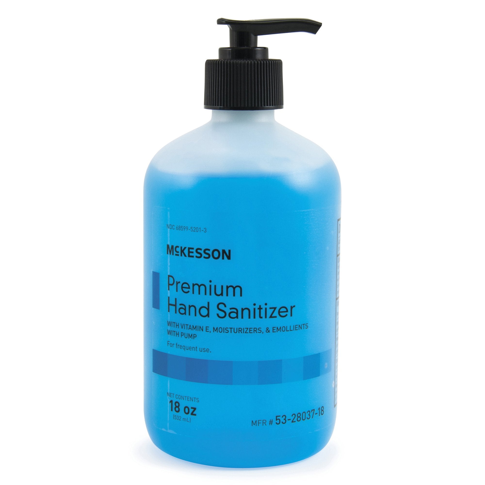 Hand Sanitizer McKesson Premium 18 oz. Ethyl Alcohol Gel Pump Bottle