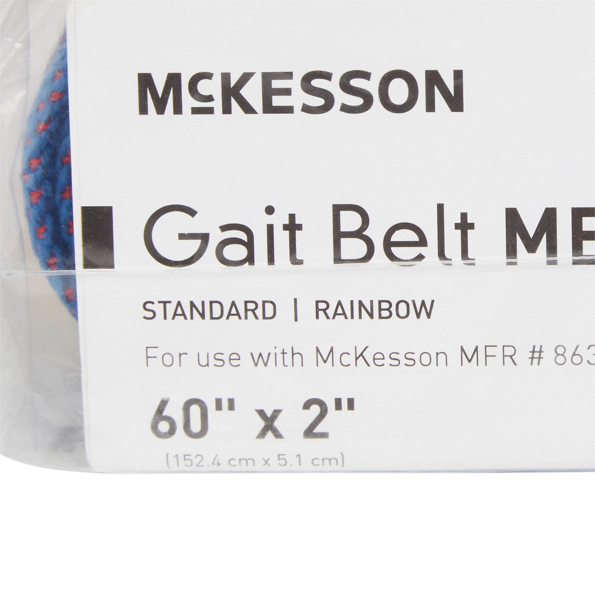 Gait Belt McKesson 60 Inch Length Rainbow Design