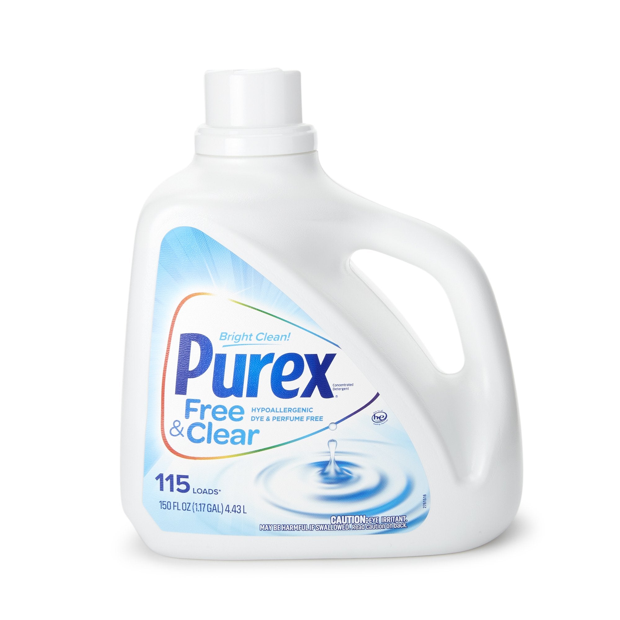 Laundry Detergent Purex Free & Clear 150 oz. Bottle Liquid Unscented