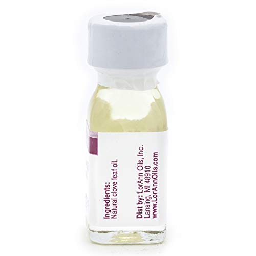 LorAnn Clove Leaf Oil SS Natural Flavor, 1 dram bottle (.0125 fl oz - 3.7ml - 1 teaspoon)
