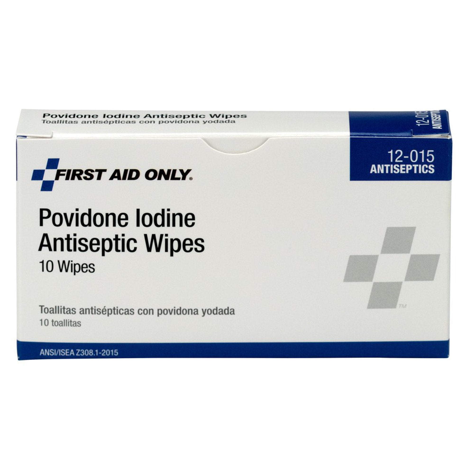PVP Prep Pad First Aid Only 10% Strength Povidone Iodine Individual Packet Medium NonSterile