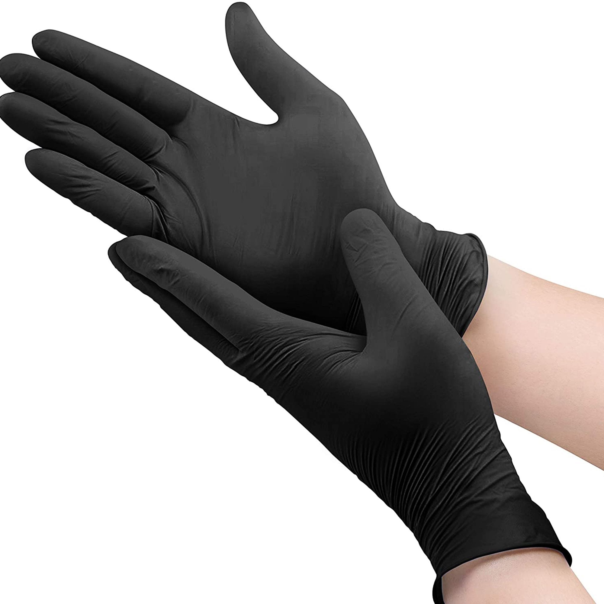Exam Glove MICROFLEX MidKnight Touch 93-734 Medium NonSterile Nitrile Standard Cuff Length Textured Fingertips Black Not Rated