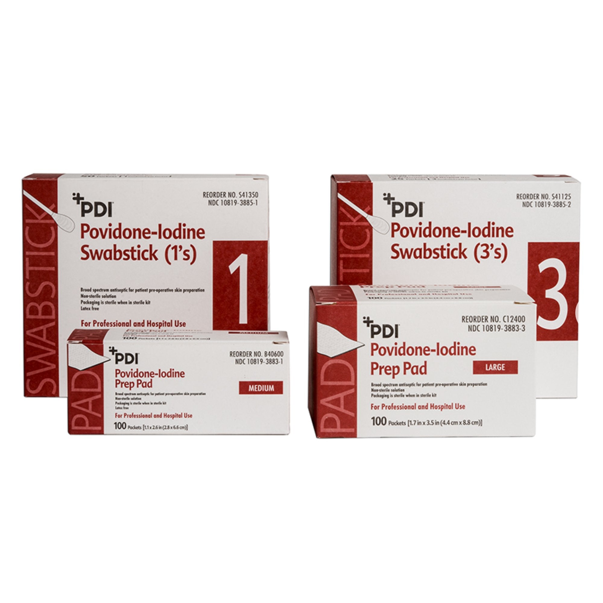 PVP Prep Pad PDI 10% Strength Povidone-Iodine Individual Packet Medium NonSterile