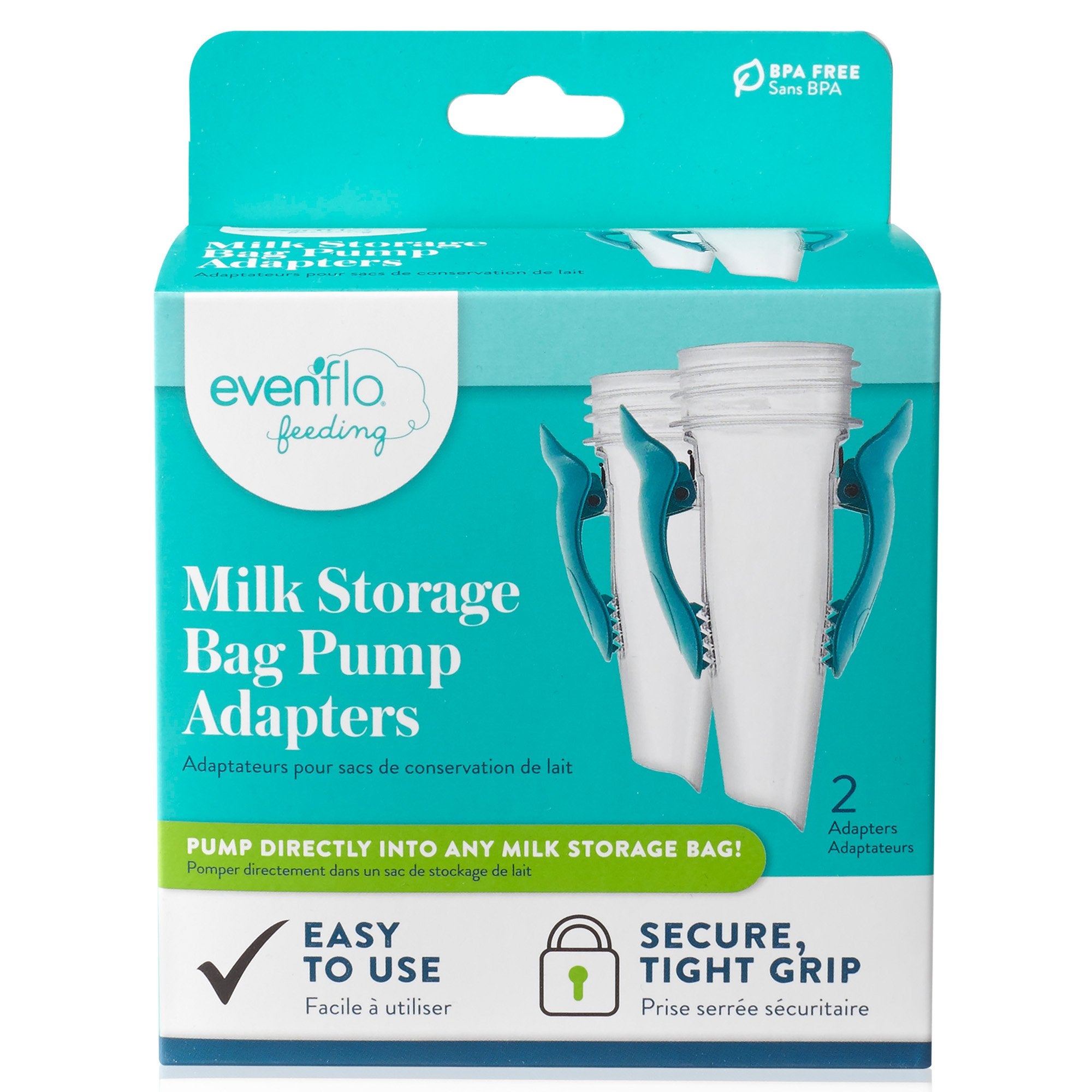 Breast Milk Storage Bag Adapter Evenflo Advanced For Evenflo Advanced Breast Pumps and Most Other Standard Neck Breast Pump Brands