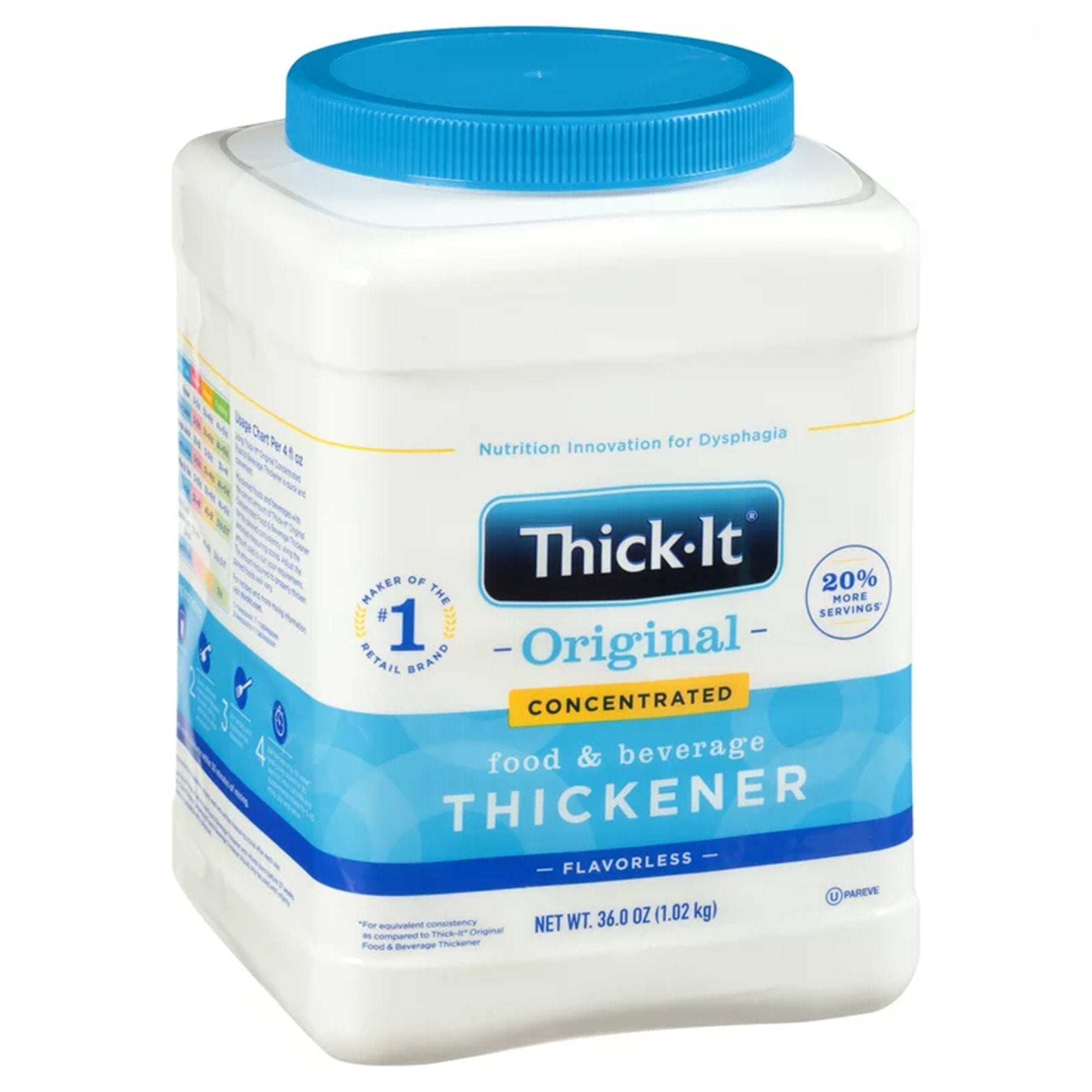 Food and Beverage Thickener Thick-It Original Concentrated 10 oz. Canister Unflavored Powder IDDSI Level 0 Thin