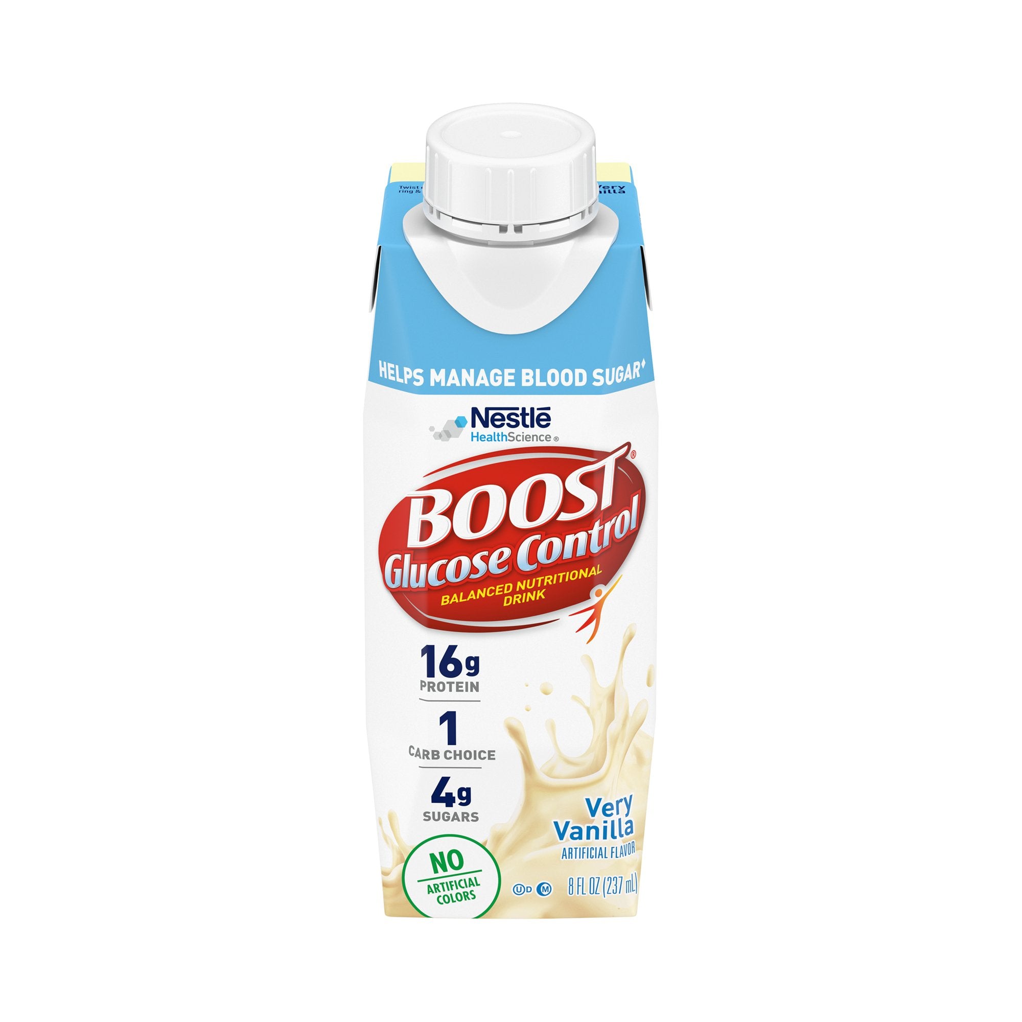 Oral Supplement Boost Glucose Control Very Vanilla Flavor Liquid 8 oz. Carton