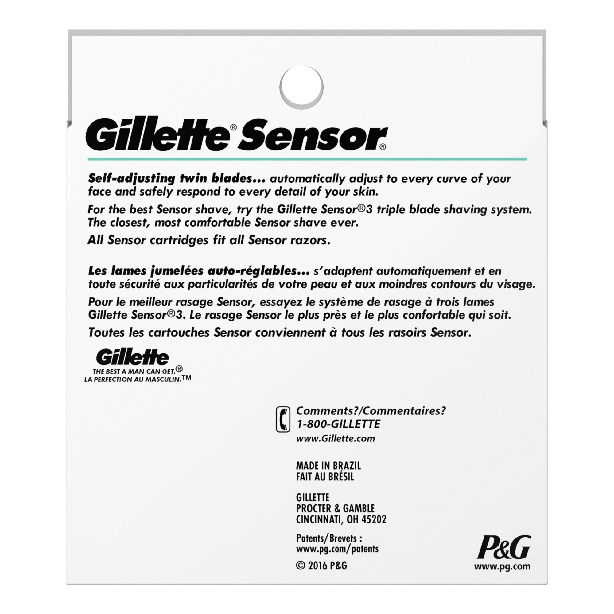 Razor Cartridge Refill Gillette Sensor