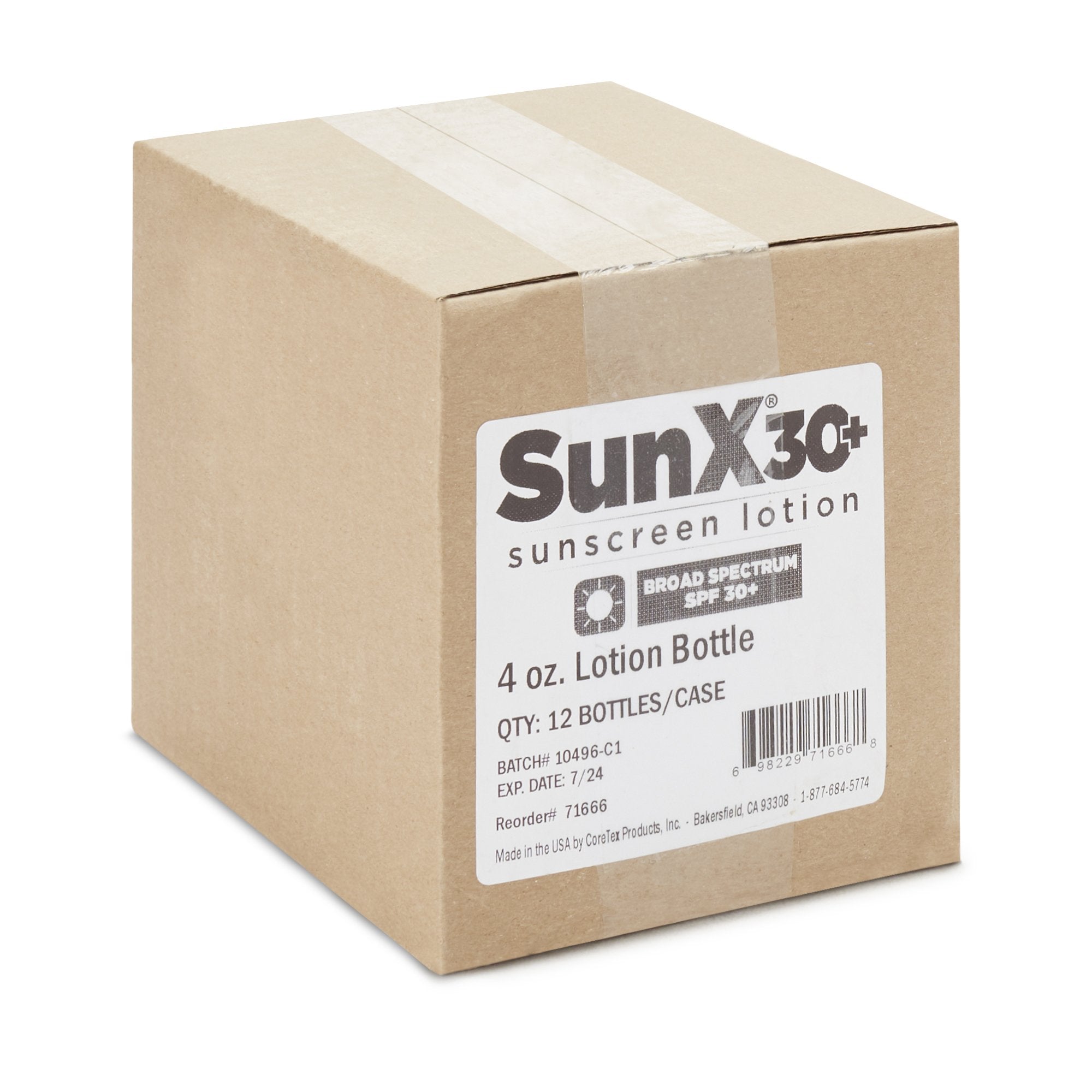 Sunscreen SunX 30+ SPF 30 Lotion 4 oz. Bottle