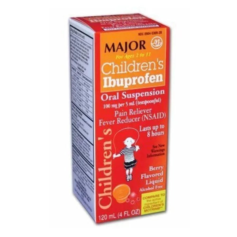 Children`s Ibuprofen Suspension, Alcohol-Free, 100mg/5mL, 8oz