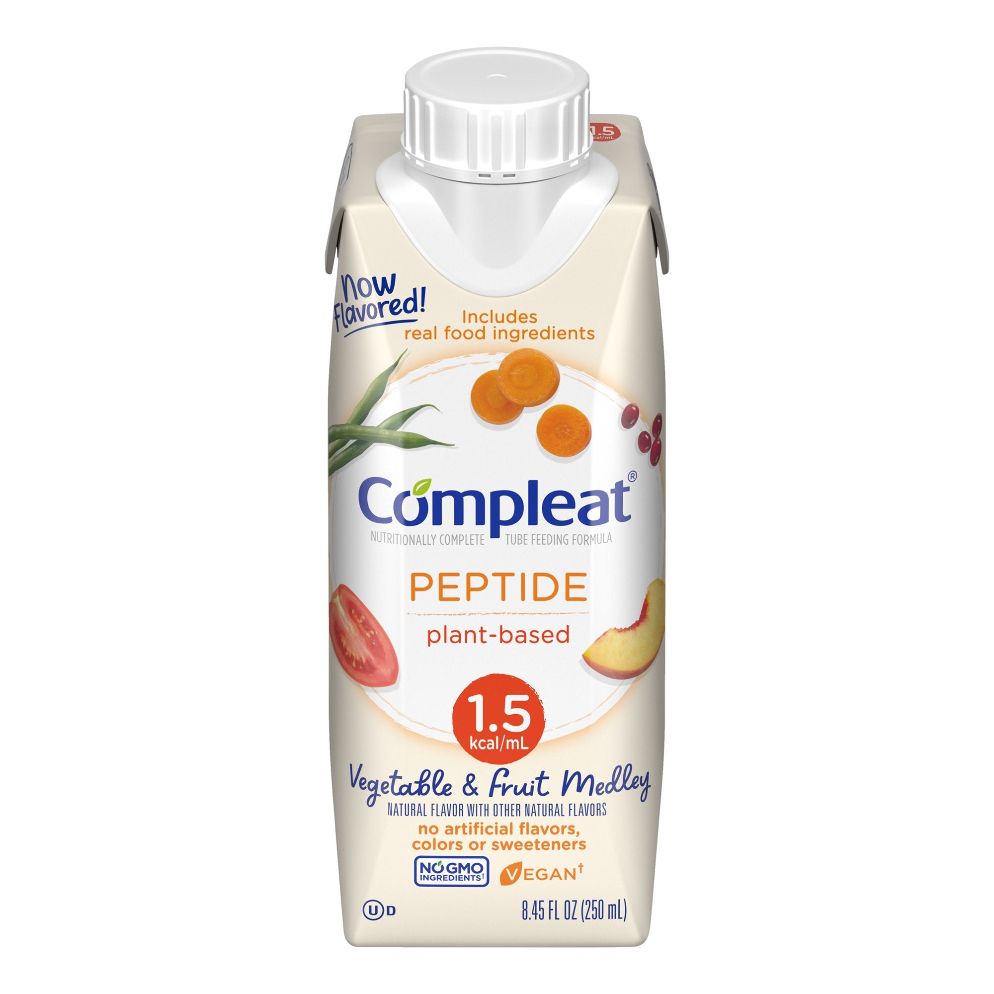 Oral Supplement Compleat Peptide 1.5 8.45 oz. Reclosable Carton Liquid Plant Based