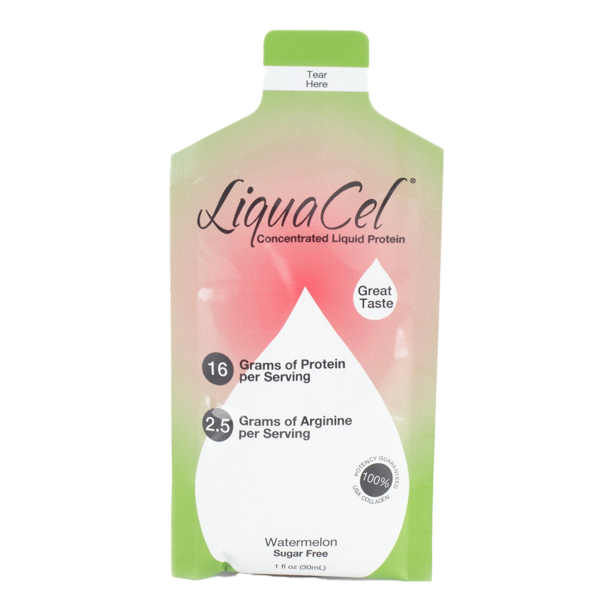 Oral Supplement LiquaCel Watermelon Flavor Liquid 1 oz. Individual Packet