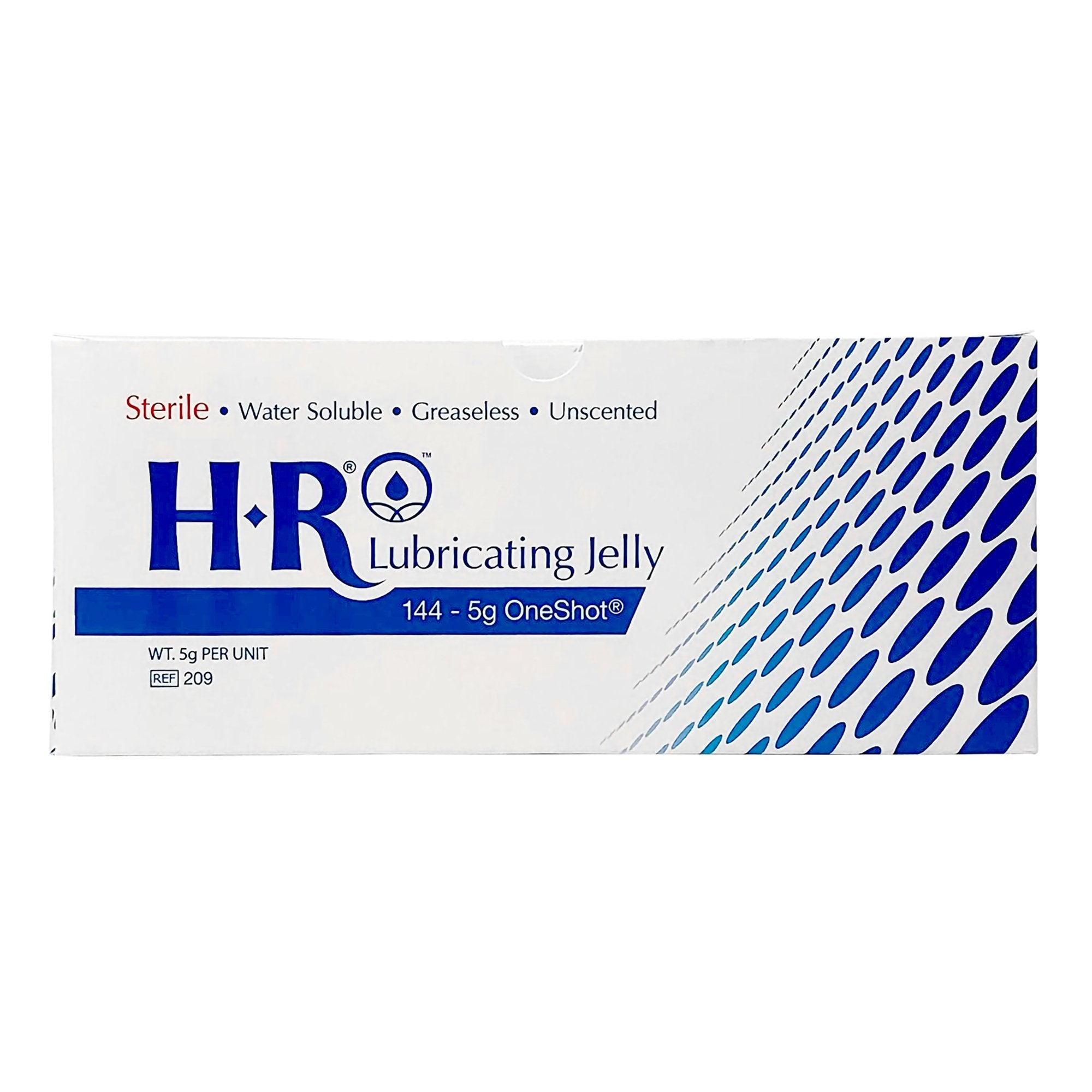 Lubricating Jelly HR One Shot 5 Gram Individual Packet Sterile