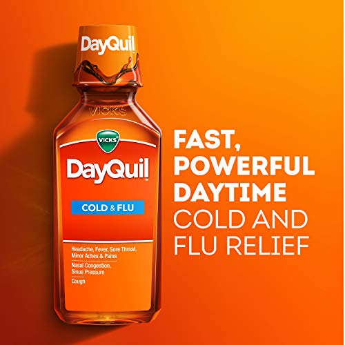 Vicks DayQuil Cough, Cold, & Flu MultiSymptom Relief, 12 Fl Oz