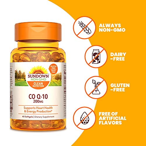Sundown CoQ10 200 mg 40 Softgels