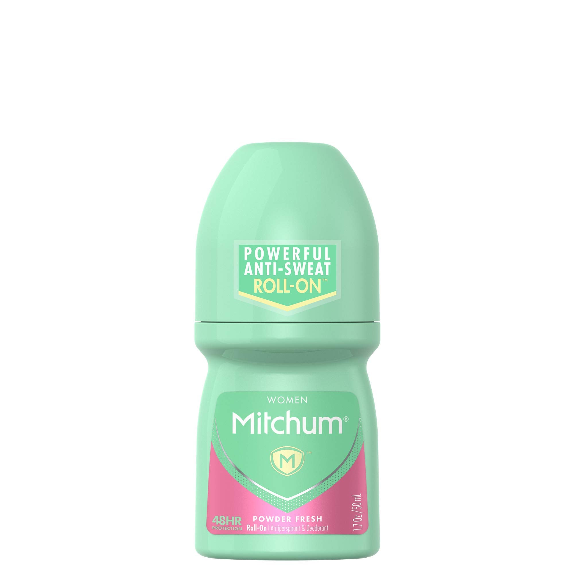 Mitchum for Women Roll On, Anti-Perspirant & Deodorant, Powder Fresh, 1.7 Oz (Pack of 6)