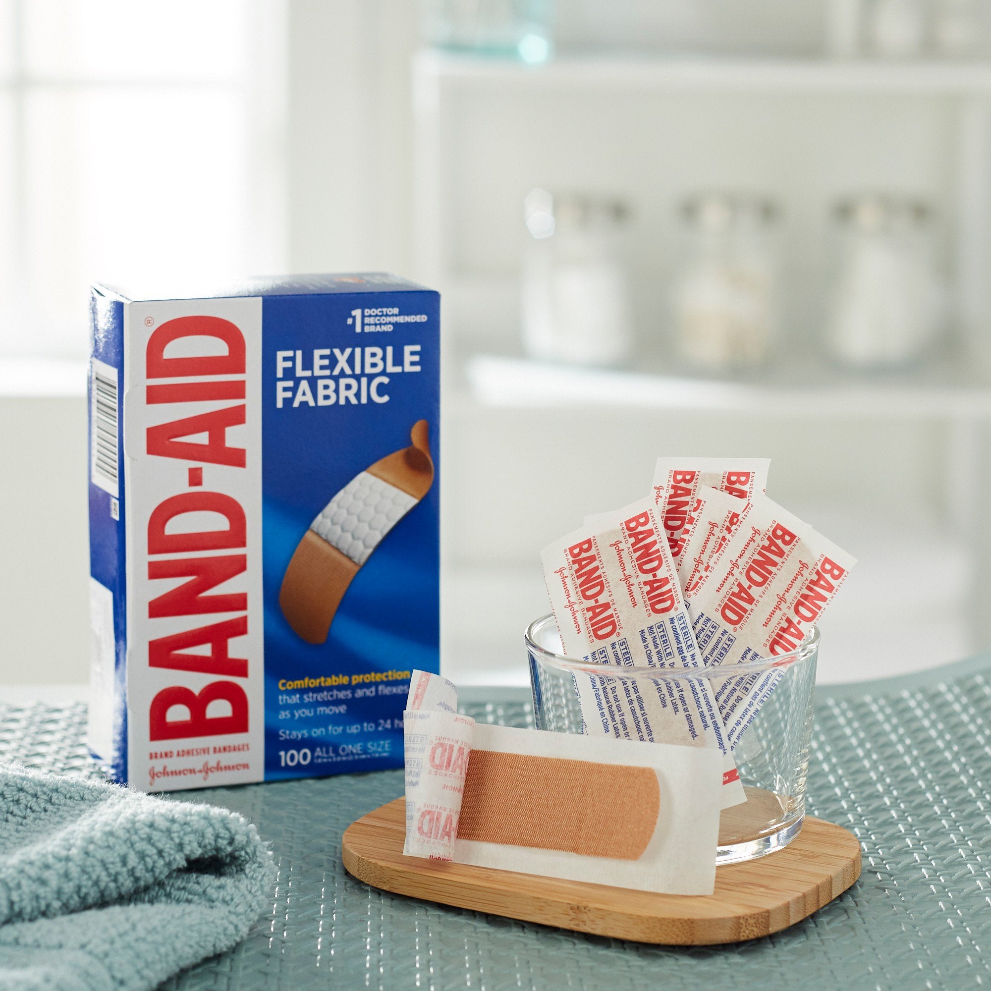 Adhesive Strip Band-Aid 1 X 3 Inch Fabric Rectangle Tan Sterile