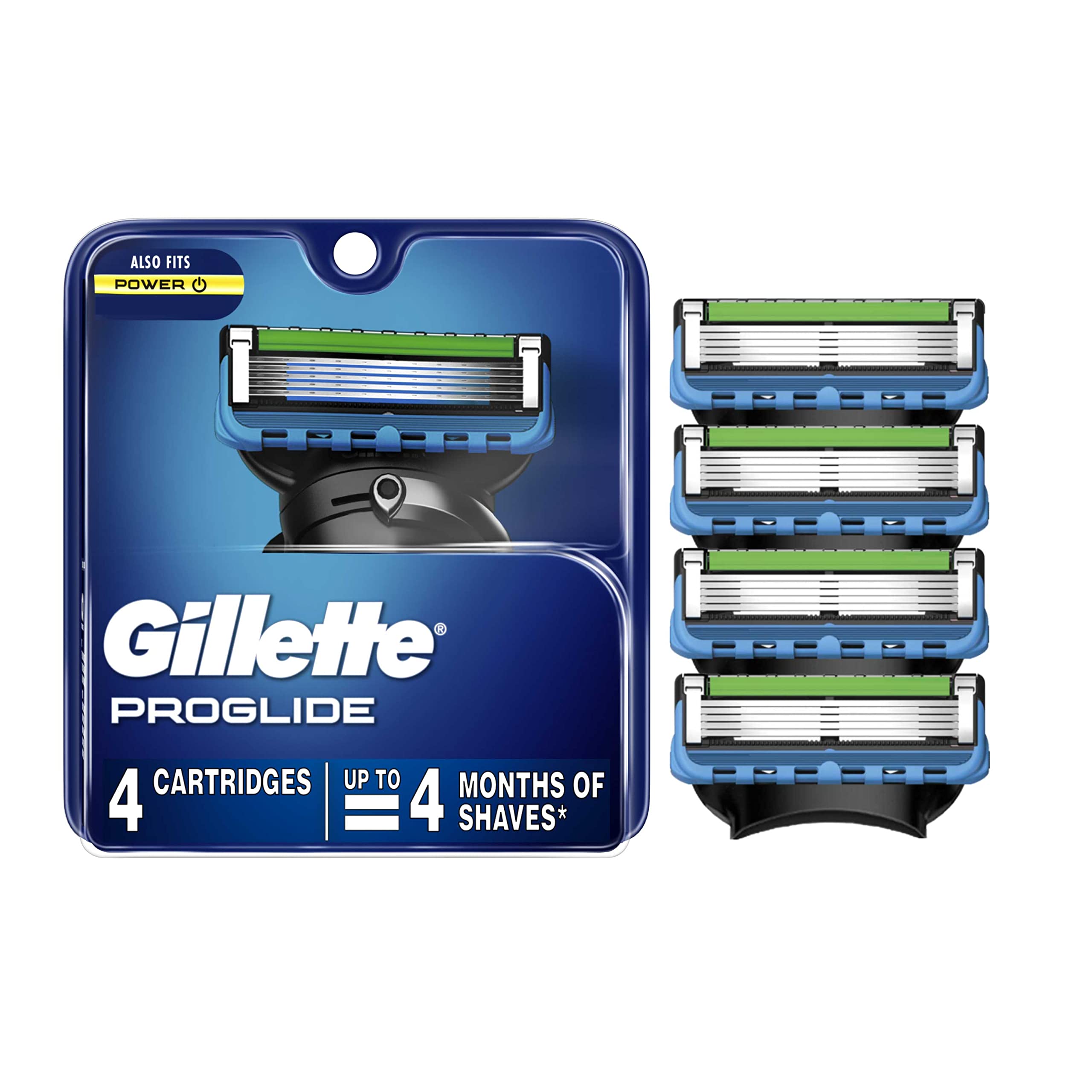 Gillette ProGlide Mens Razor Blade Refills, 4 Count