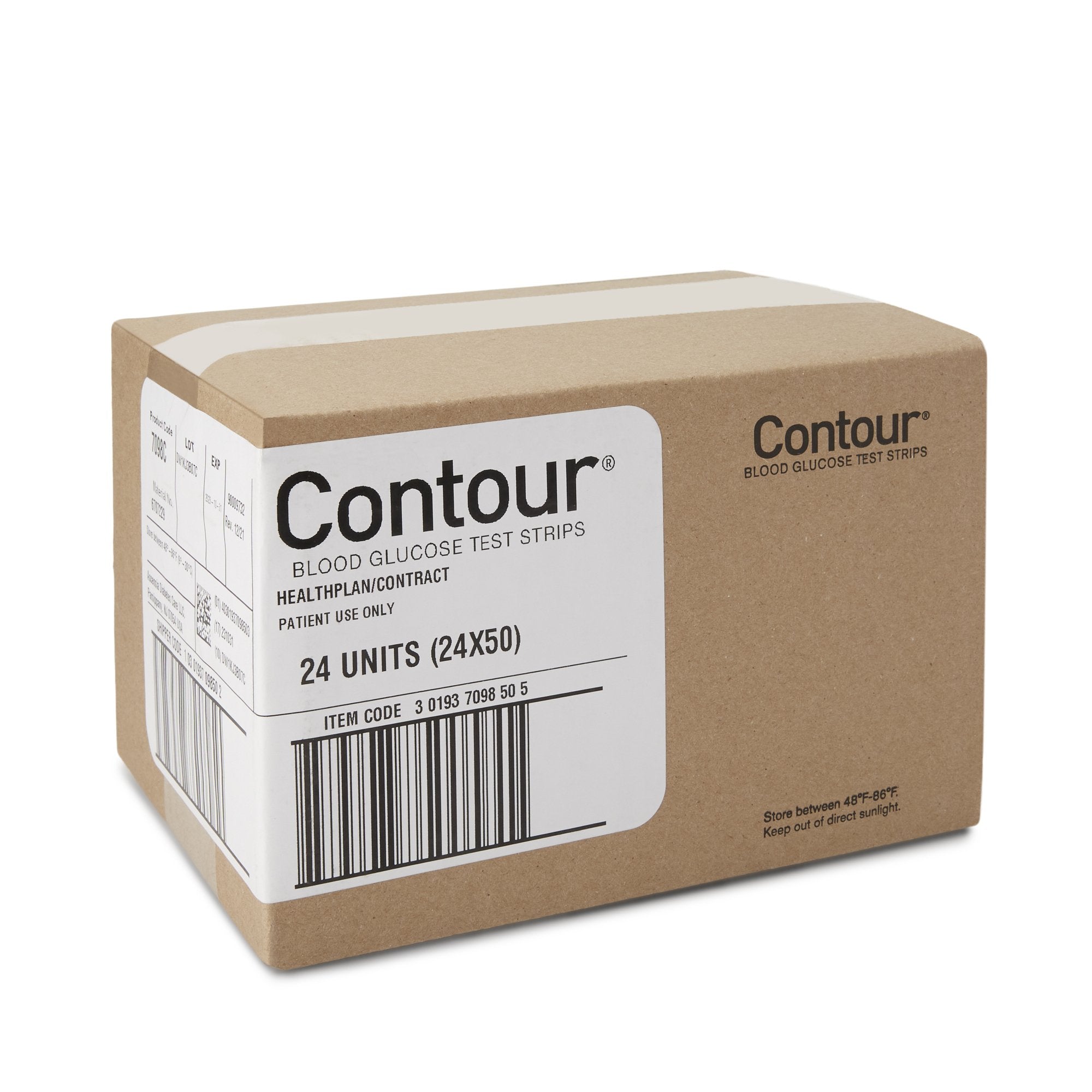 Blood Glucose Test Strips Contour 50 Strips per Pack