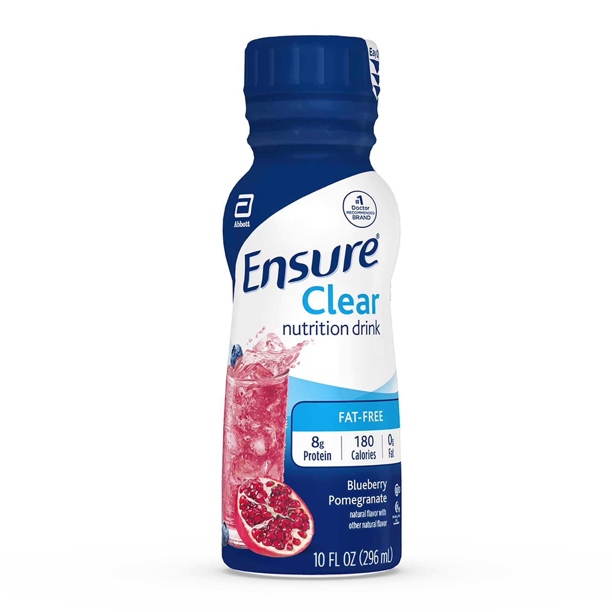 Oral Supplement Ensure Clear Blueberry Pomegranate Flavor Liquid 10 oz. Bottle