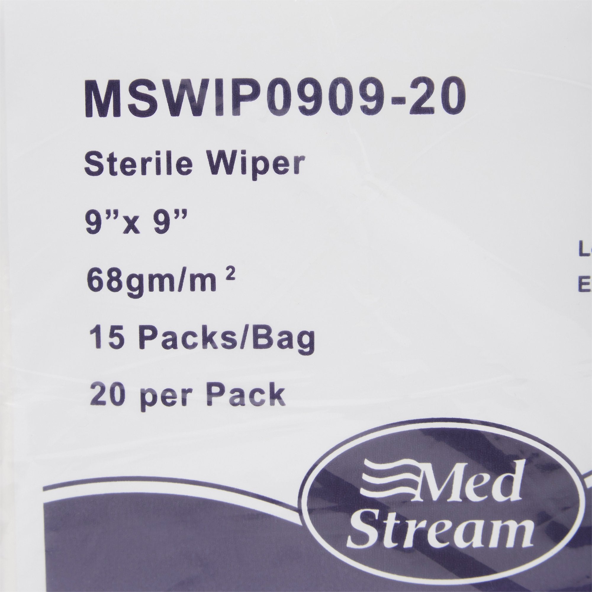 Cleanroom Wipe McKesson ISO Class 5 White Sterile Polyester / Cellulose 9 X 9 Inch Disposable