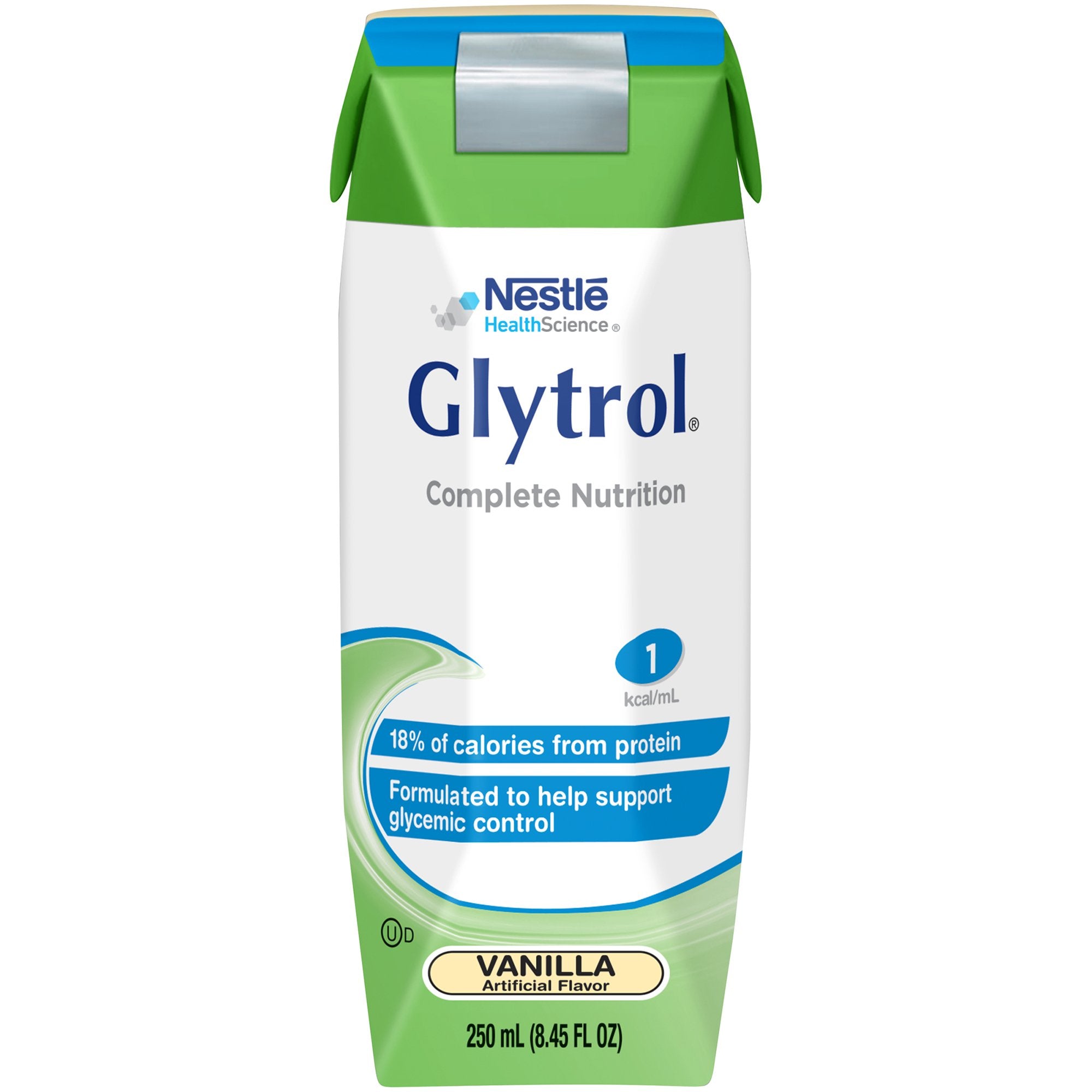 Tube Feeding Formula Glytrol Vanilla Flavor Liquid 8.45 oz. Carton
