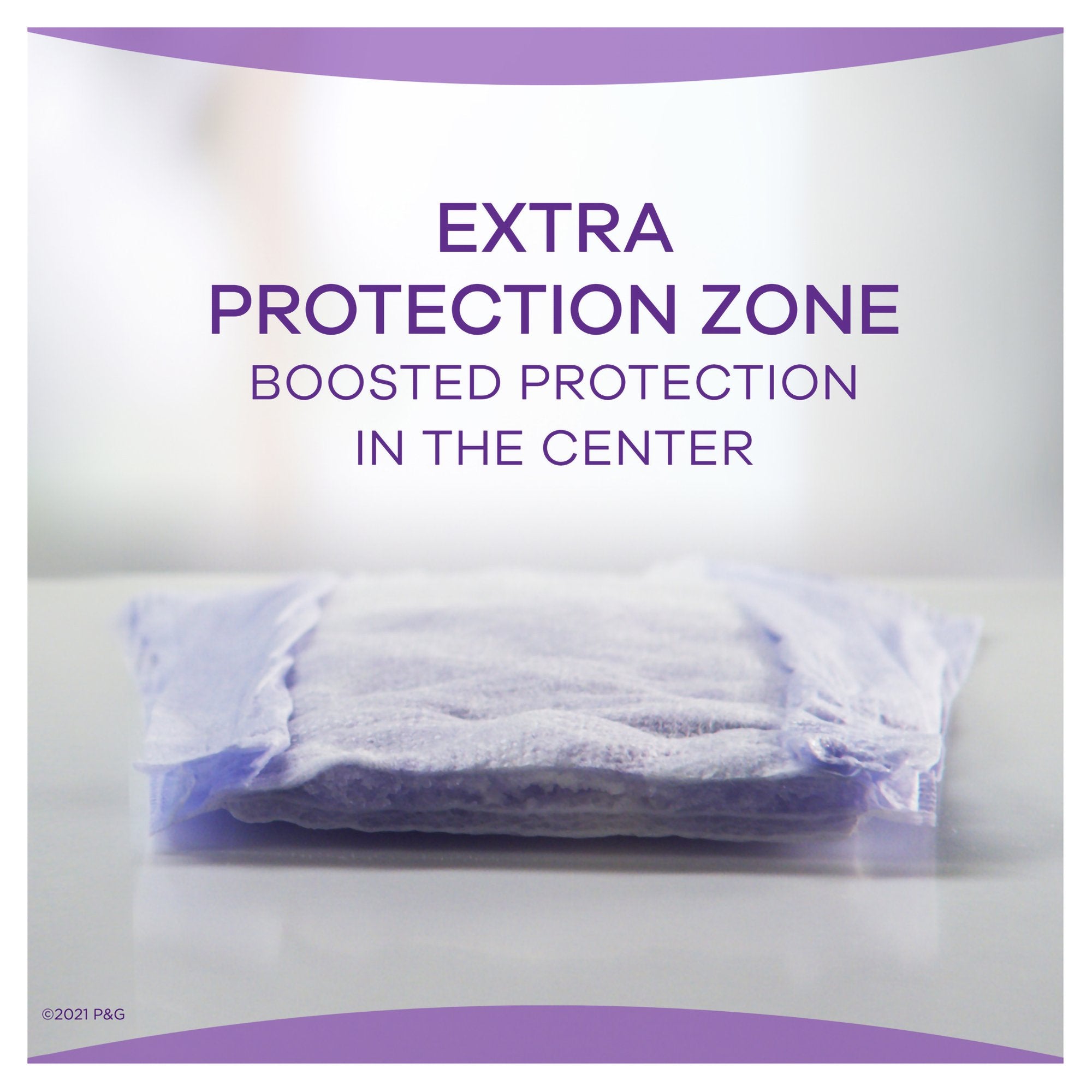 Bladder Control Pad Always Discreet 12-1/2 Inch Length Moderate Absorbency RapidDry Core One Size Fits Most