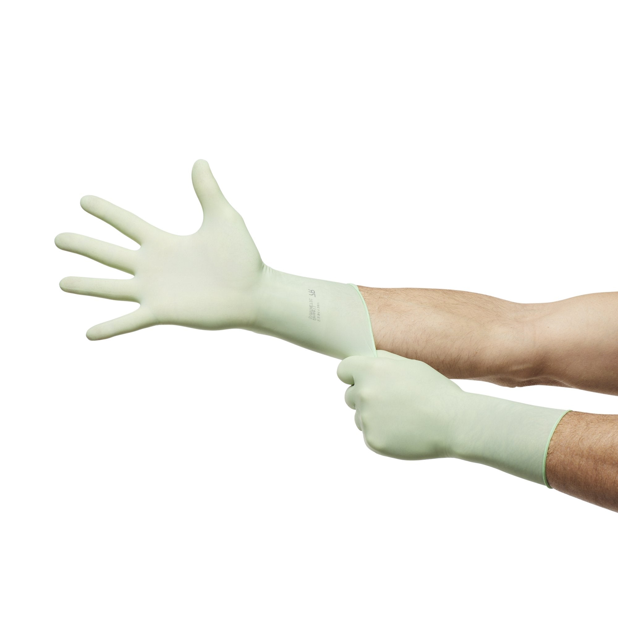 Surgical Glove GAMMEX Non-Latex PI Green Size 7 Sterile Polyisoprene Standard Cuff Length Micro-Textured Light Green Chemo Tested