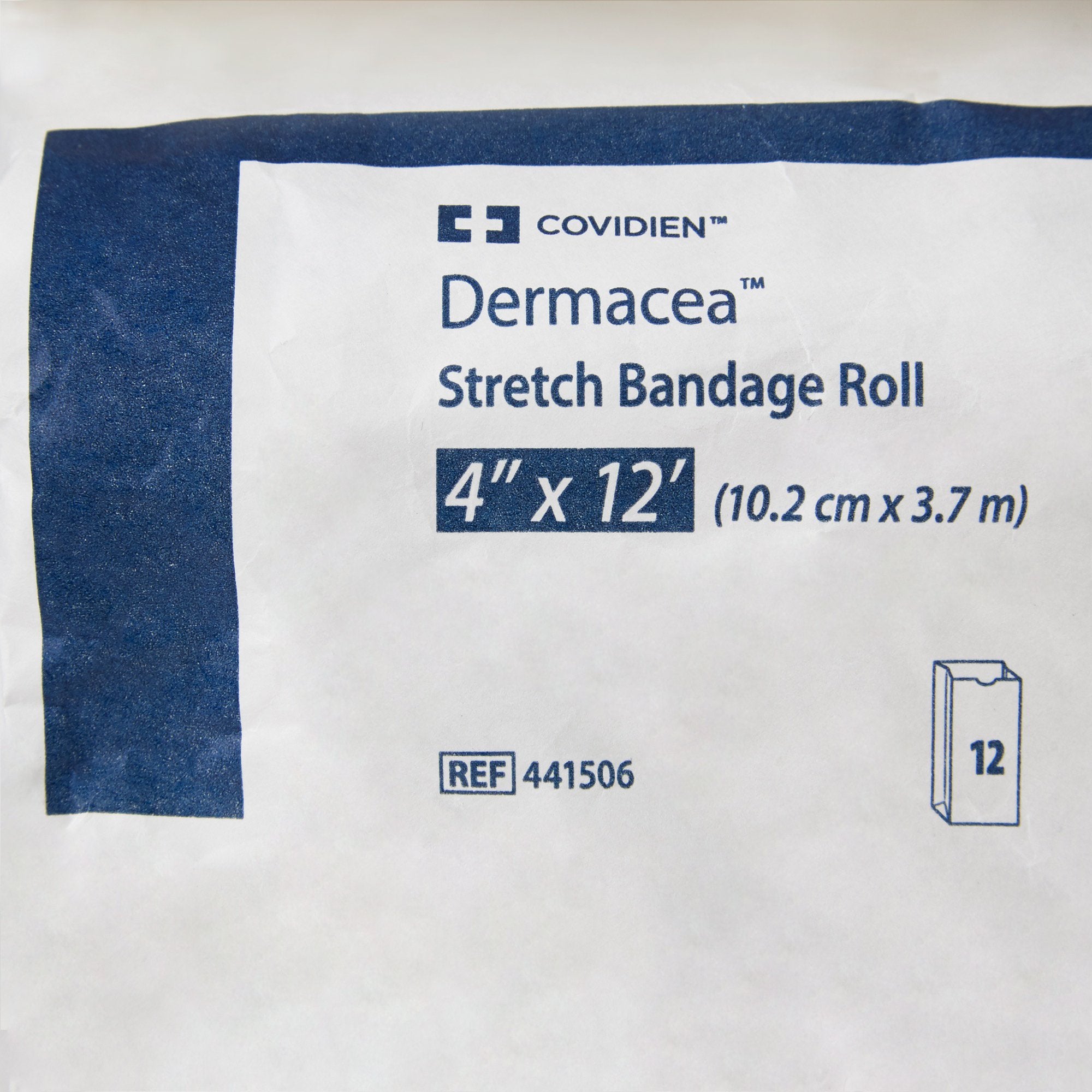 Conforming Bandage Dermacea Cotton / Polyester 1-Ply 4 Inch X 4-1/10 Yard Roll Shape Sterile